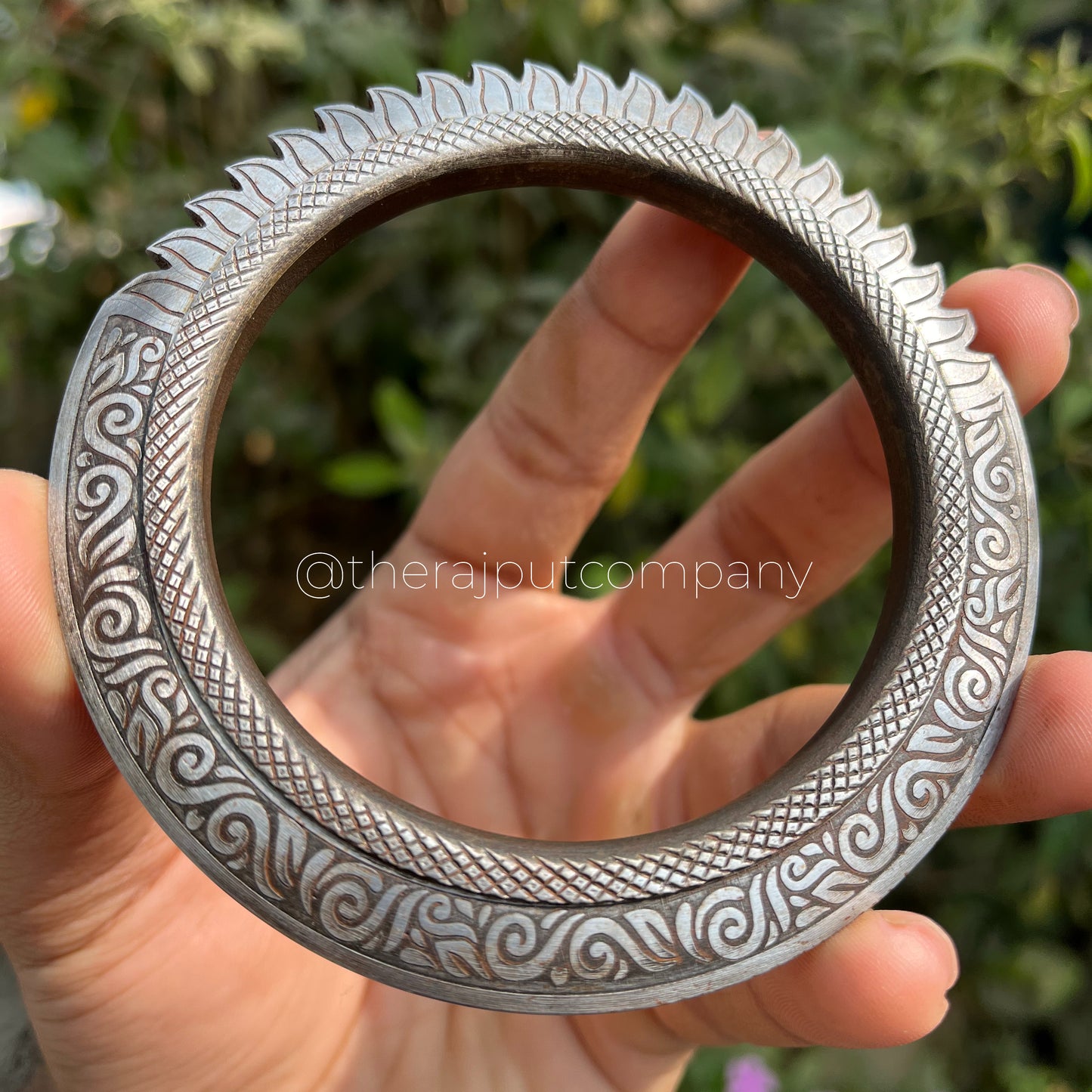 Sarbloh Handmade Kada With spikes