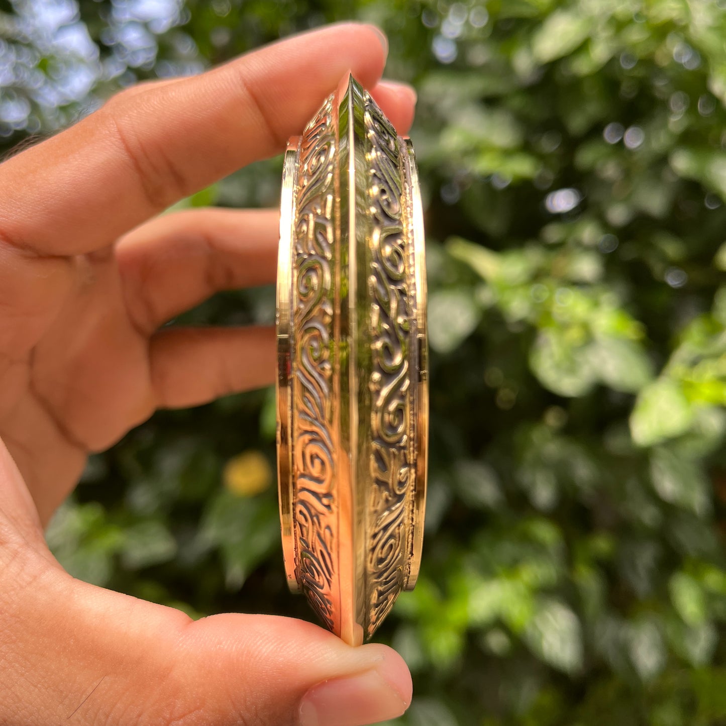 Heavy Brass Handengraved Kada