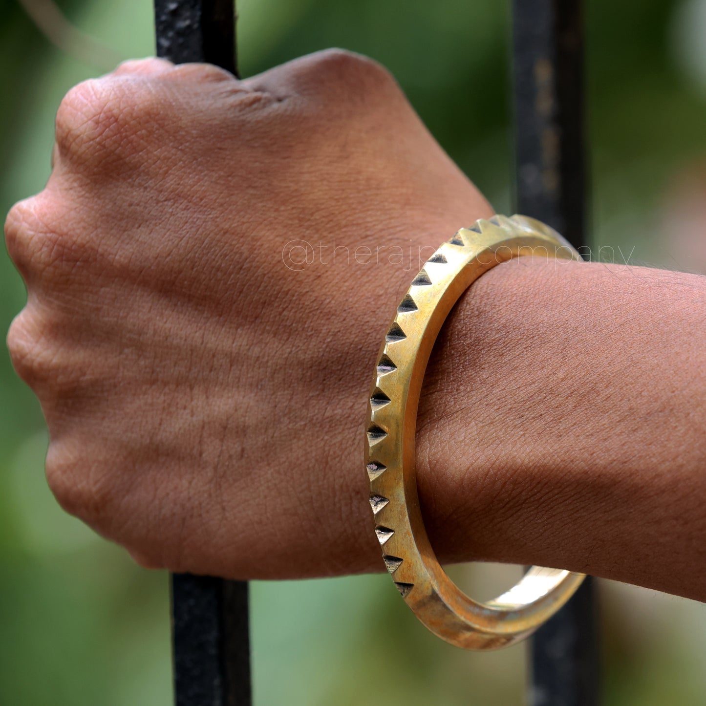 Bronze Lightweight Spiked Kada