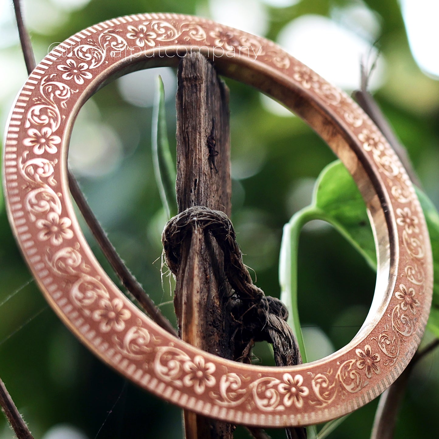 Copper Floral Chakri Kada