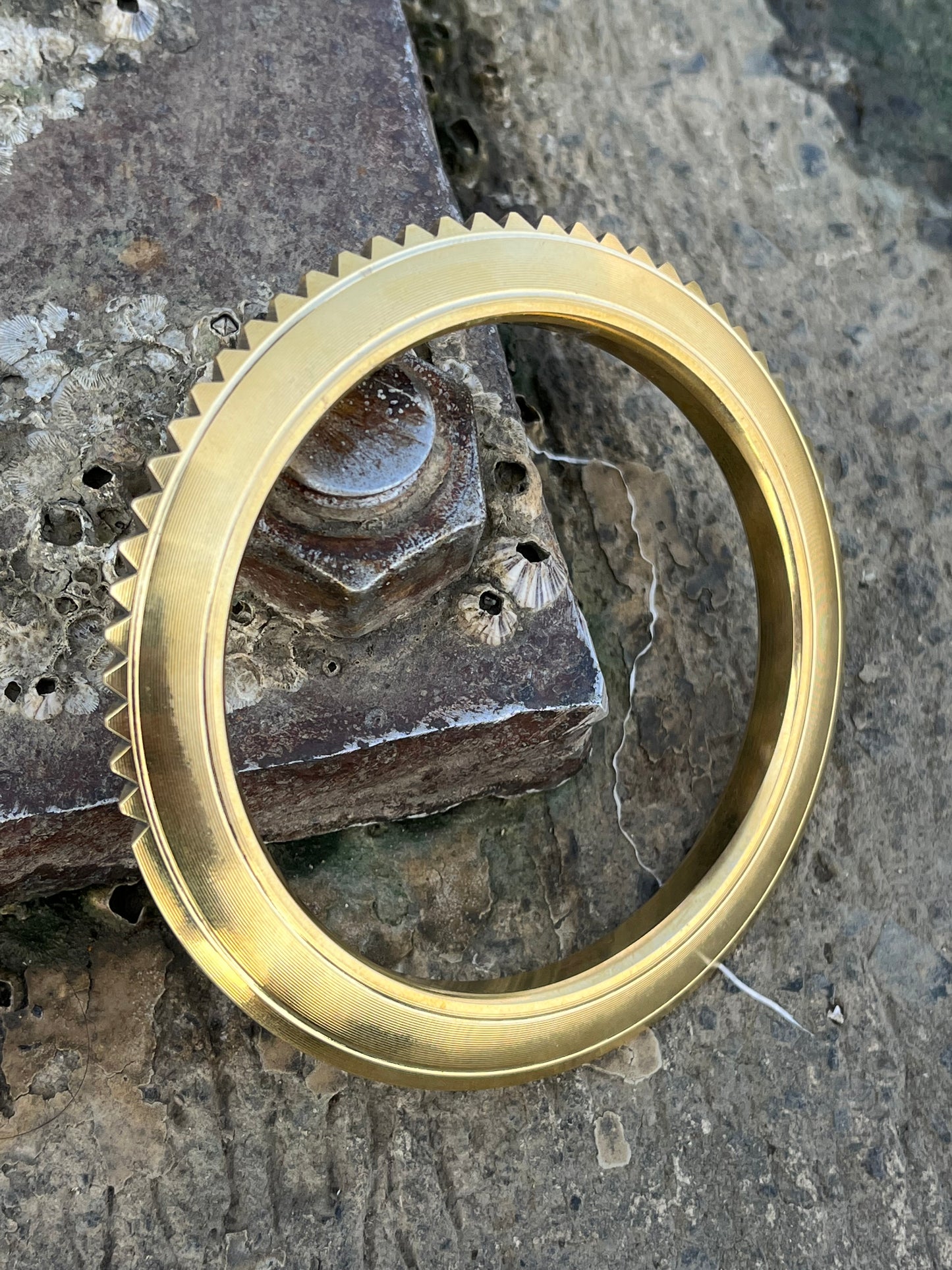 Brass Half Spiked Kada