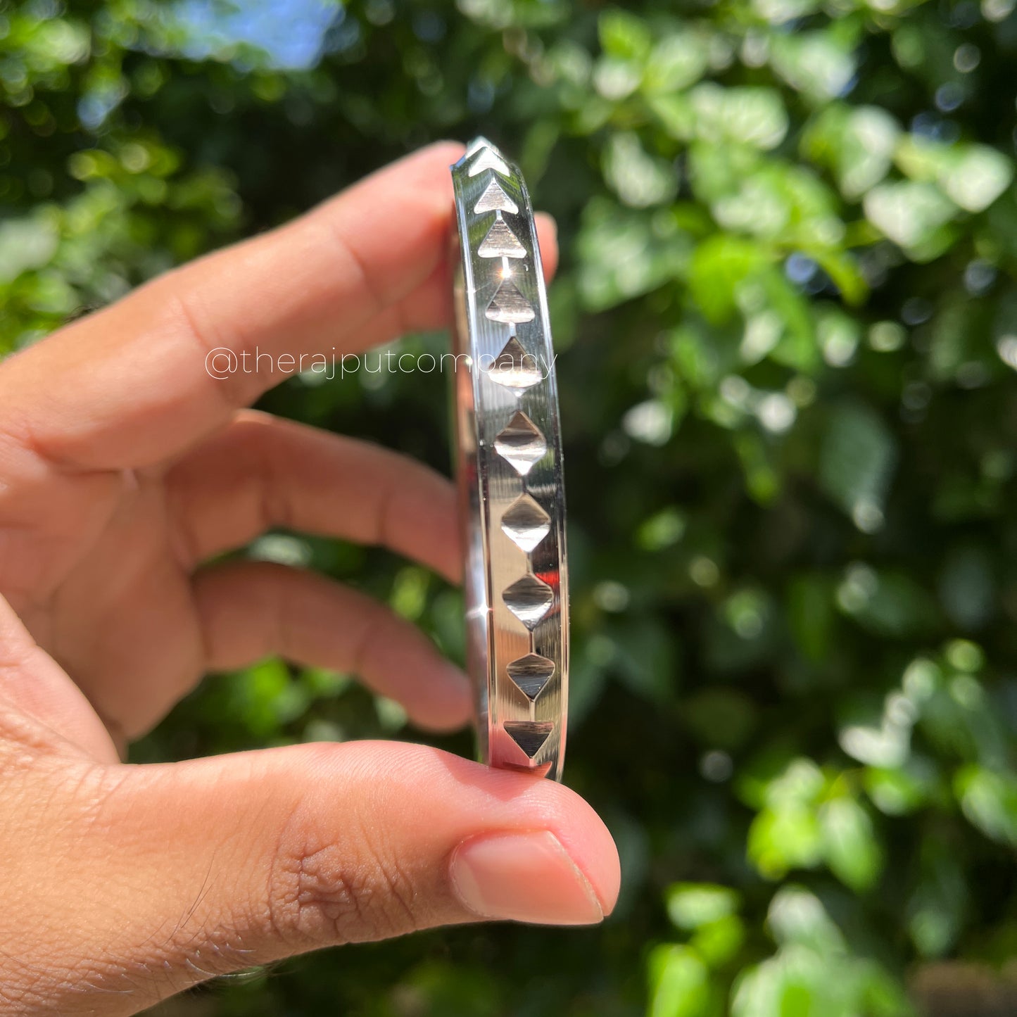Steel Lightweight Spiked Kada