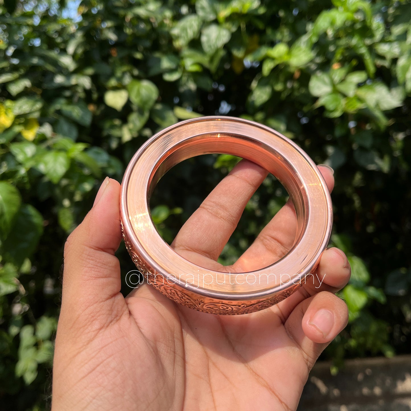 Copper Handengraved kada 20mm