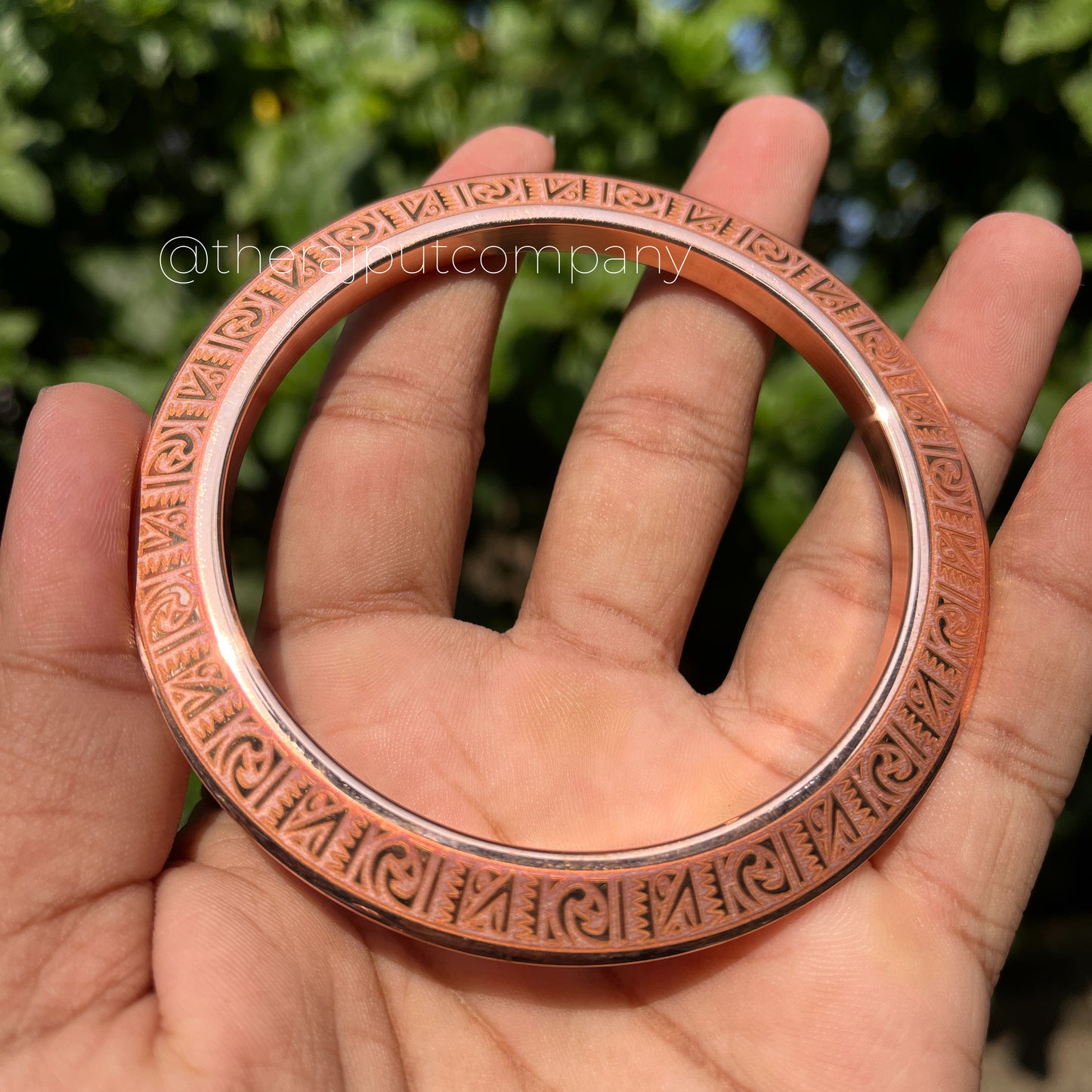 Copper Engraved Chakri Kada