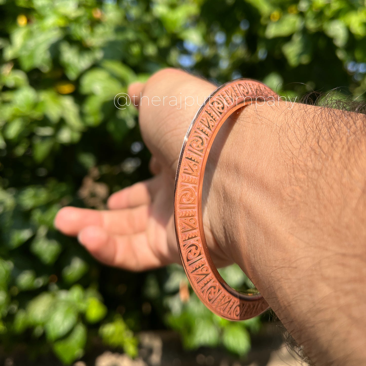 Copper Engraved Chakri Kada