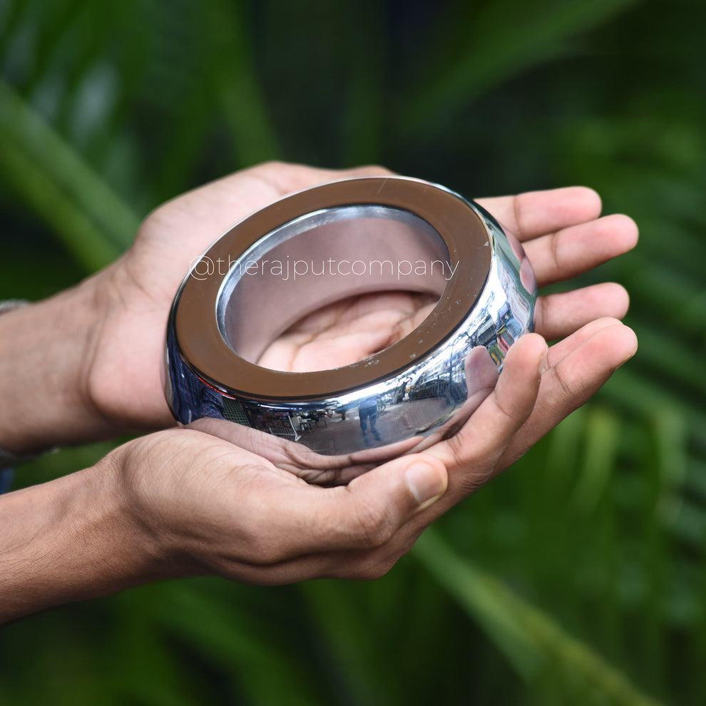 2kg Round Steel Kada – The Rajput Company