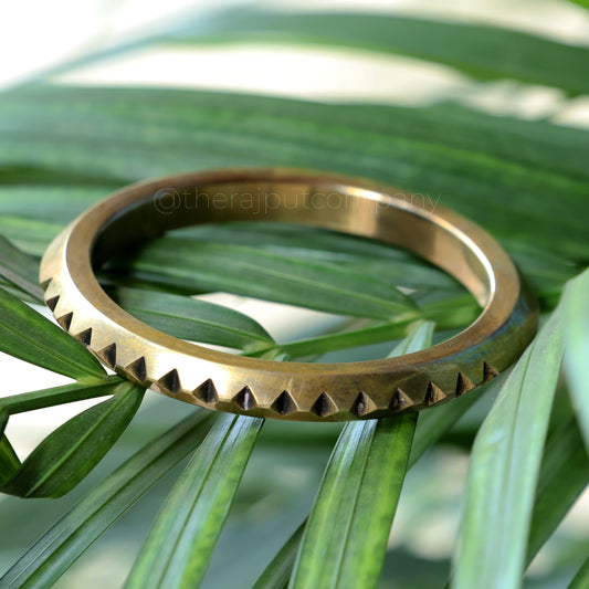 Bronze Lightweight Spiked Kada