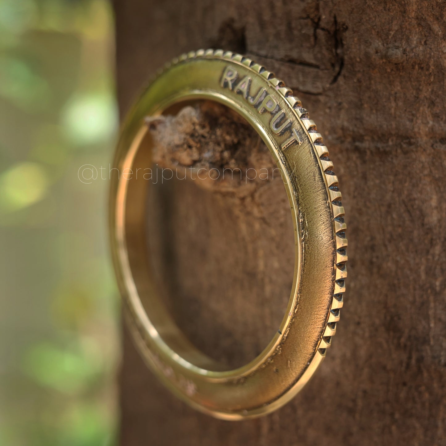 Custom Text Handmade Brass Kada