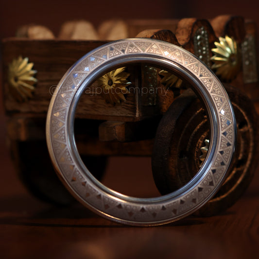 Engraved Titanium Kada (Without Spikes)