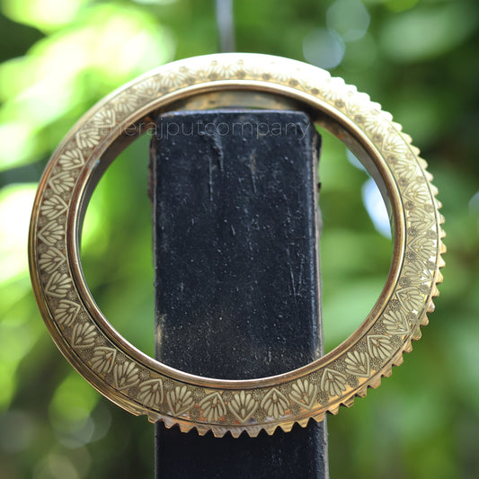 Brass Half Spiked Petal Kada